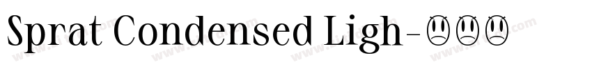 Sprat Condensed Ligh字体转换